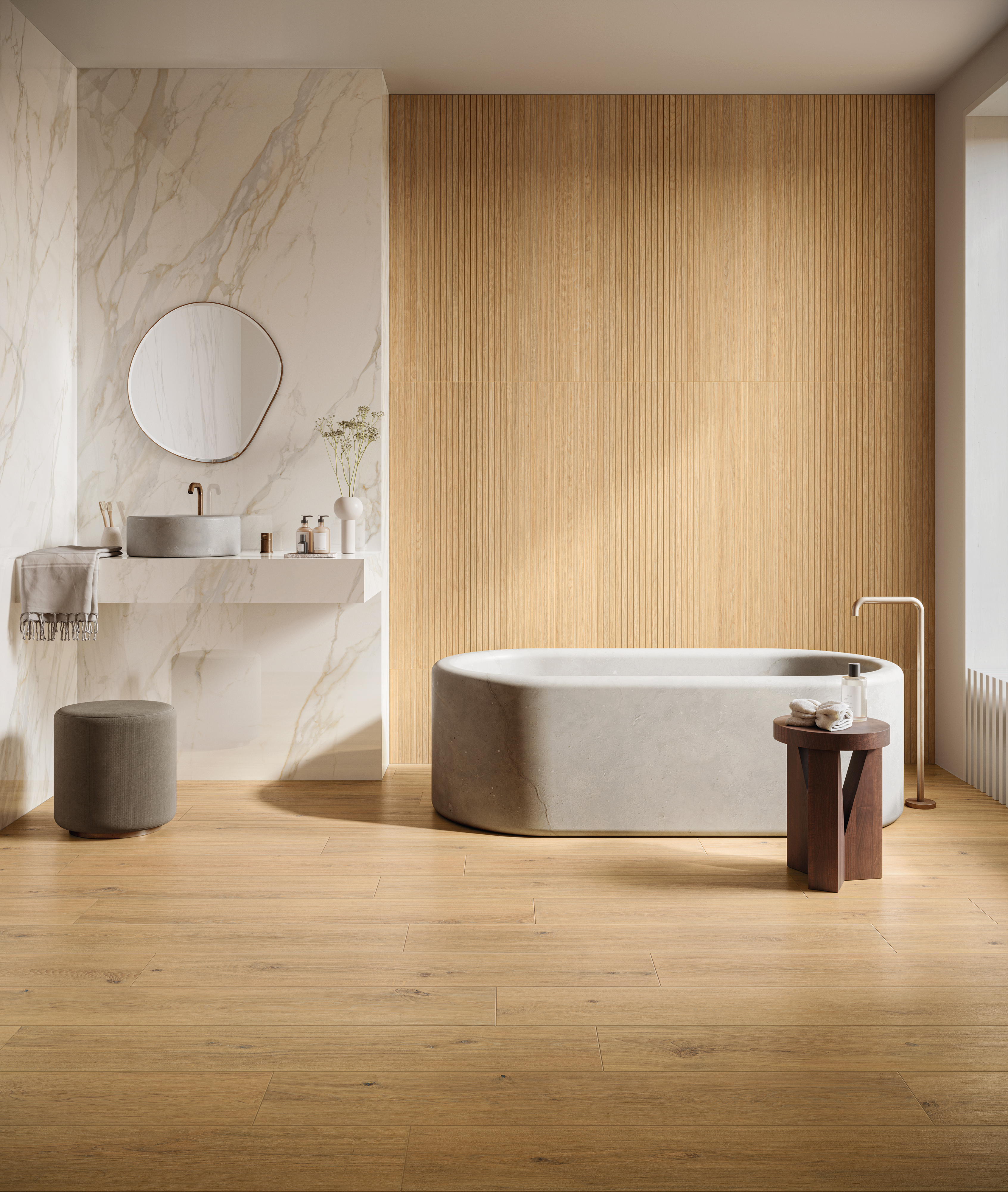 Ванная комната с Solorovere Pure от Piemme Ceramiche
