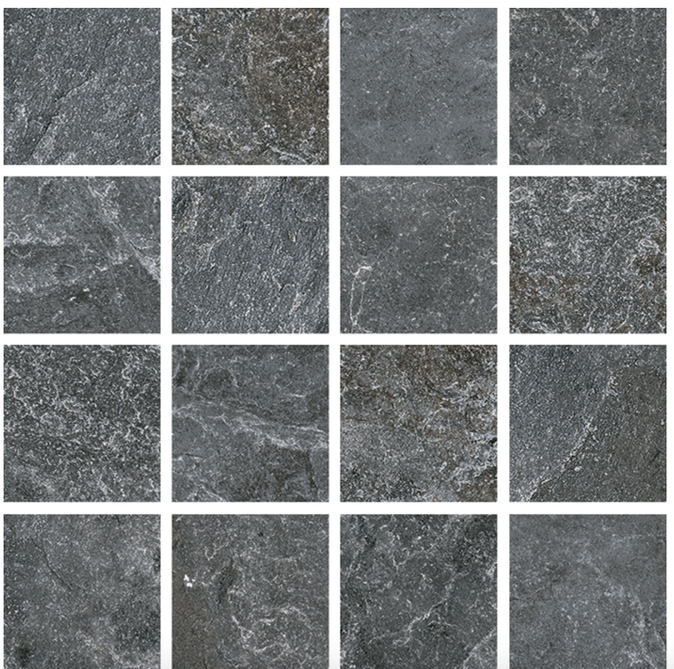 DARK DOLOMITE 2,5X2,5 30X30 MosMOSAICO SU RETE