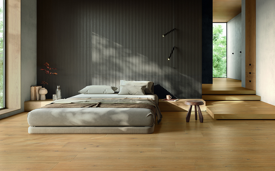 Спальня в дуэте с Pure Naturale & Homey Canneté Shadow