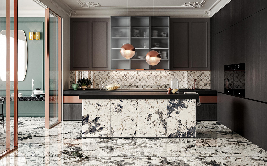 Кухня в стиле contemporary glamour с Opulence от Piemme