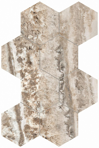 Supreme Onyx Prestige Mosaico Hexagon Anticato Ret 30x50