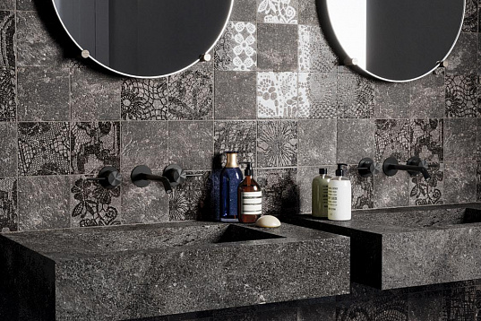 Ванная в стиле рустик-модерн с Piemme Ceramiche