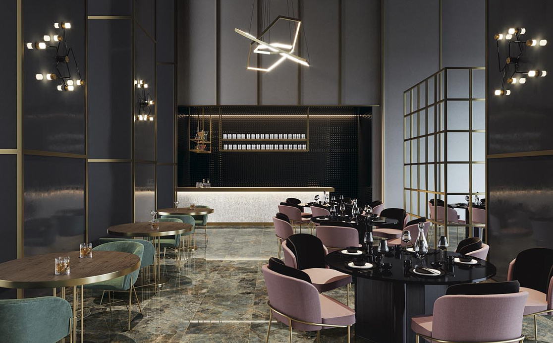 Ресторан в стиле modern glamour от Piemme Ceramiche